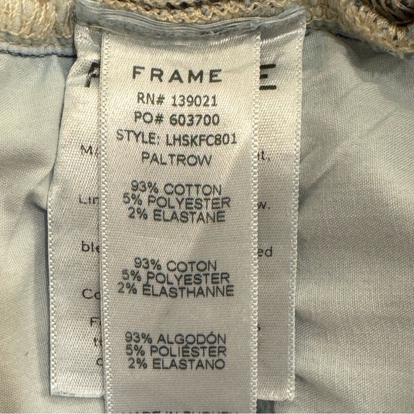 Frame Denim Le High Skinny Front Chew in Paltrow 28 - Picture 3 of 10